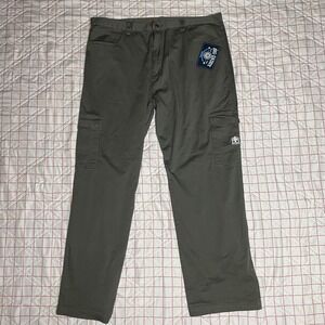BIG DADDY Mens Cargo Olive Pants Khaki Relaxed Fit Size 44/32 New